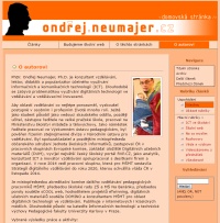 Starý web Ondřeje Neumajera před 2004-2016